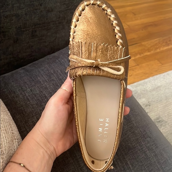 Jamie Haller Camp Loafer in Gold/Bronze - Picture 8 of 11